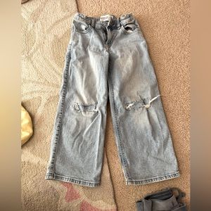ze 5/6 regular length high rise wide leg jeans